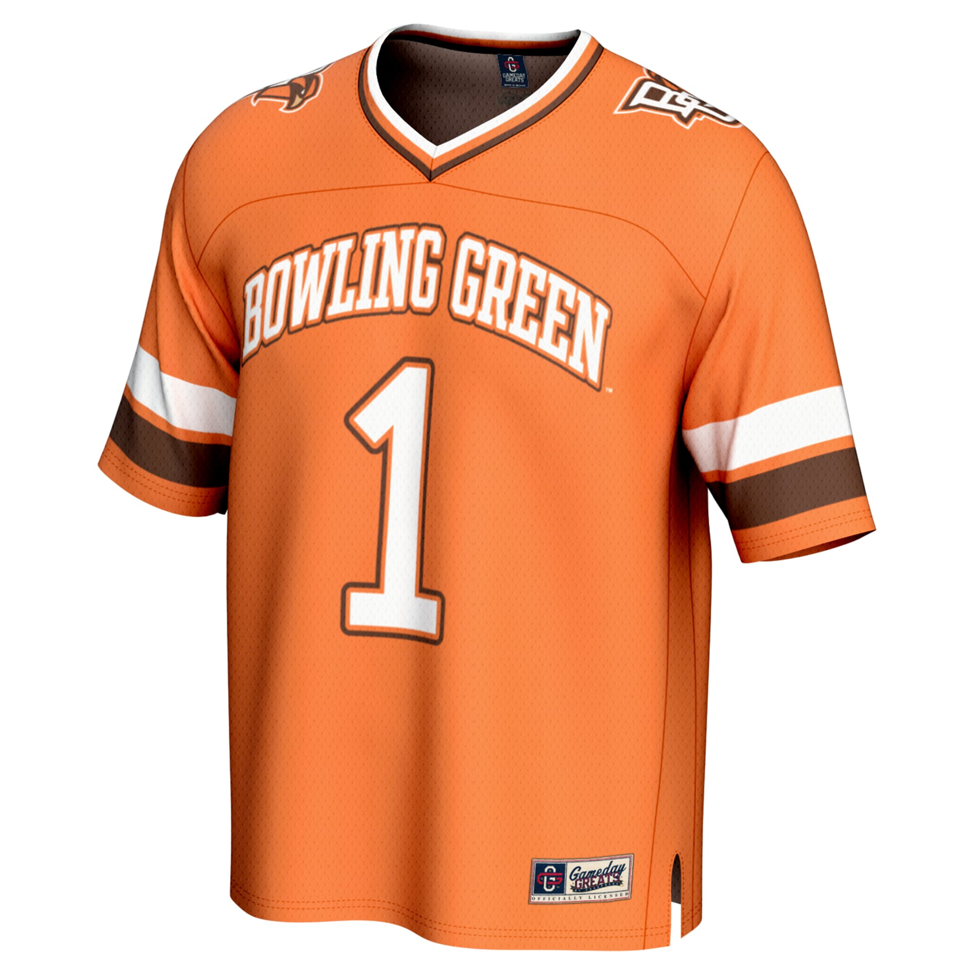 #1 Bowling Green St. Falcons GameDay Greats Unisex Lightweight Collegiate Football Fashion Jersey - Orange