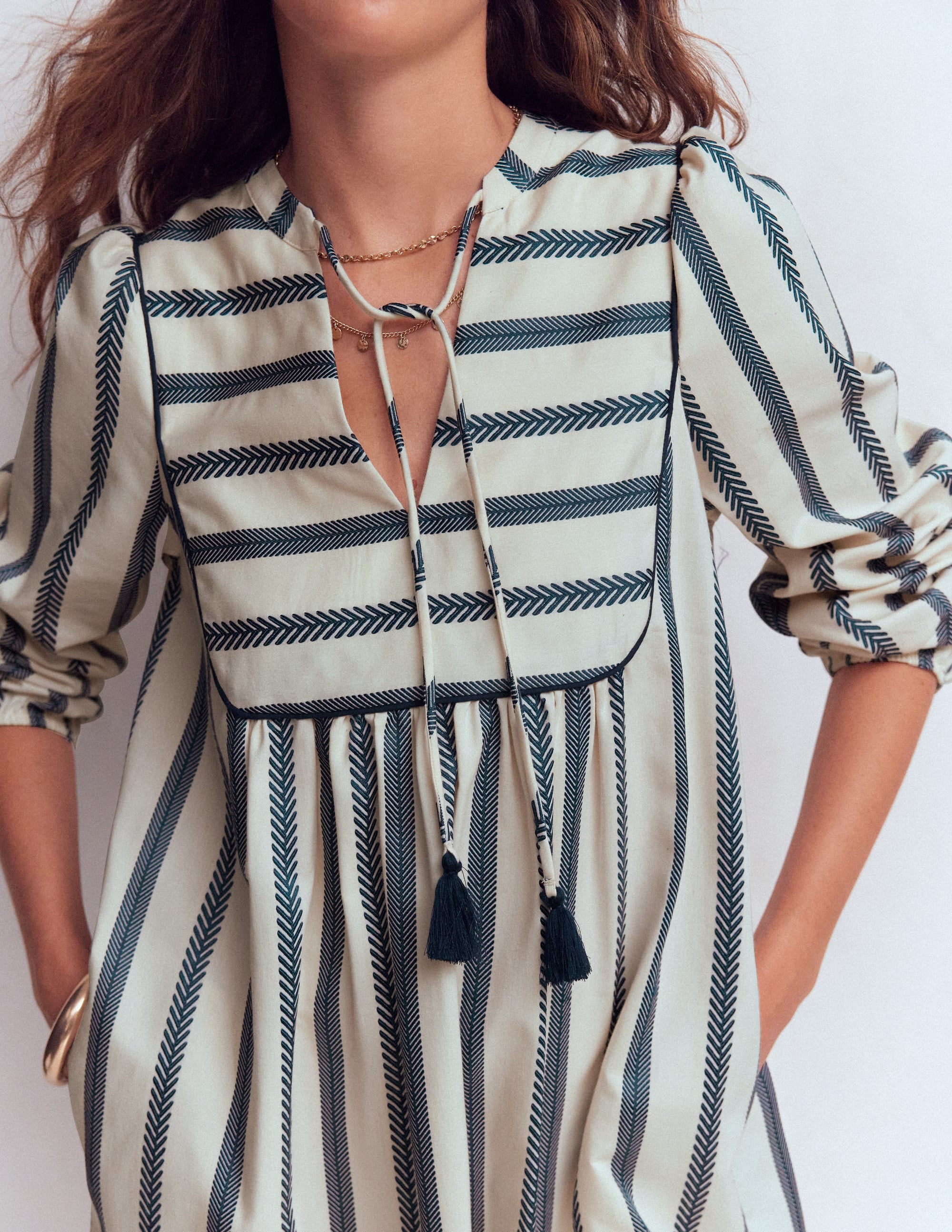 Pia Cotton Yoke Dress