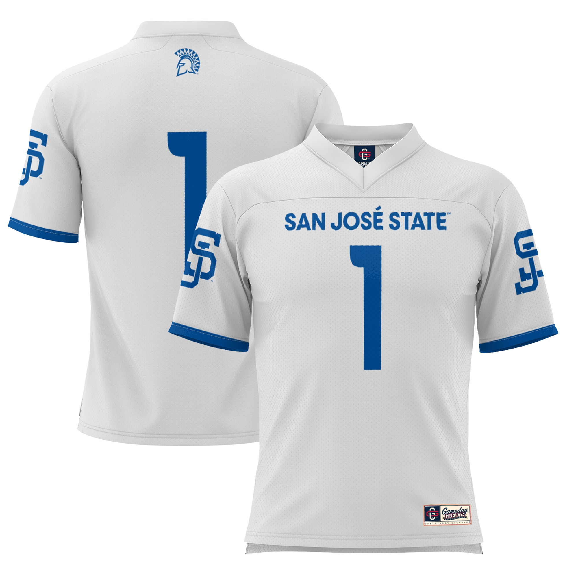 #1 San Jose State Spartans GameDay Greats Youth 2026 Season Football Jersey - White