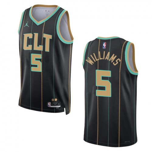 Nike Nets Black Charlotte Hornets #5 Jersey - Reasonably Priced