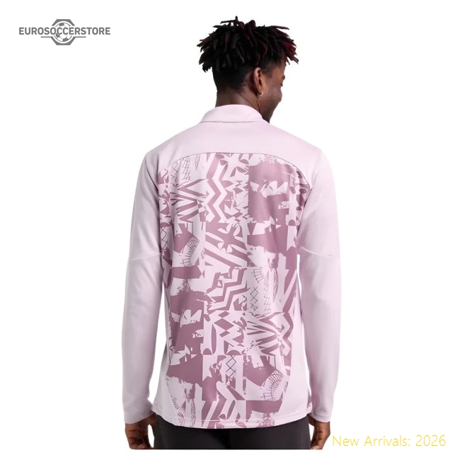 2024-2025 AC Milan Prematch 1/4 Zip Top (Grape)