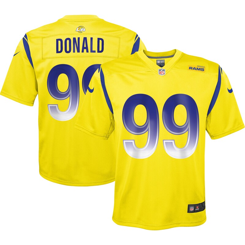 None Aaron Donald Fan Favorite LA Rams Authentic Jersey Football Appar