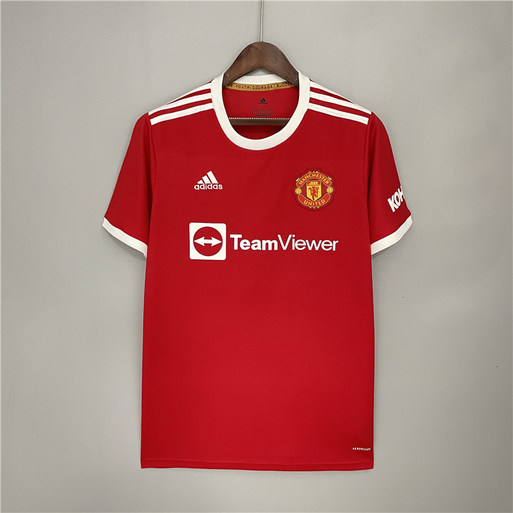 Manchester United 21-22 Kit Home Red Ronaldo 7 Soccer Jersey Football