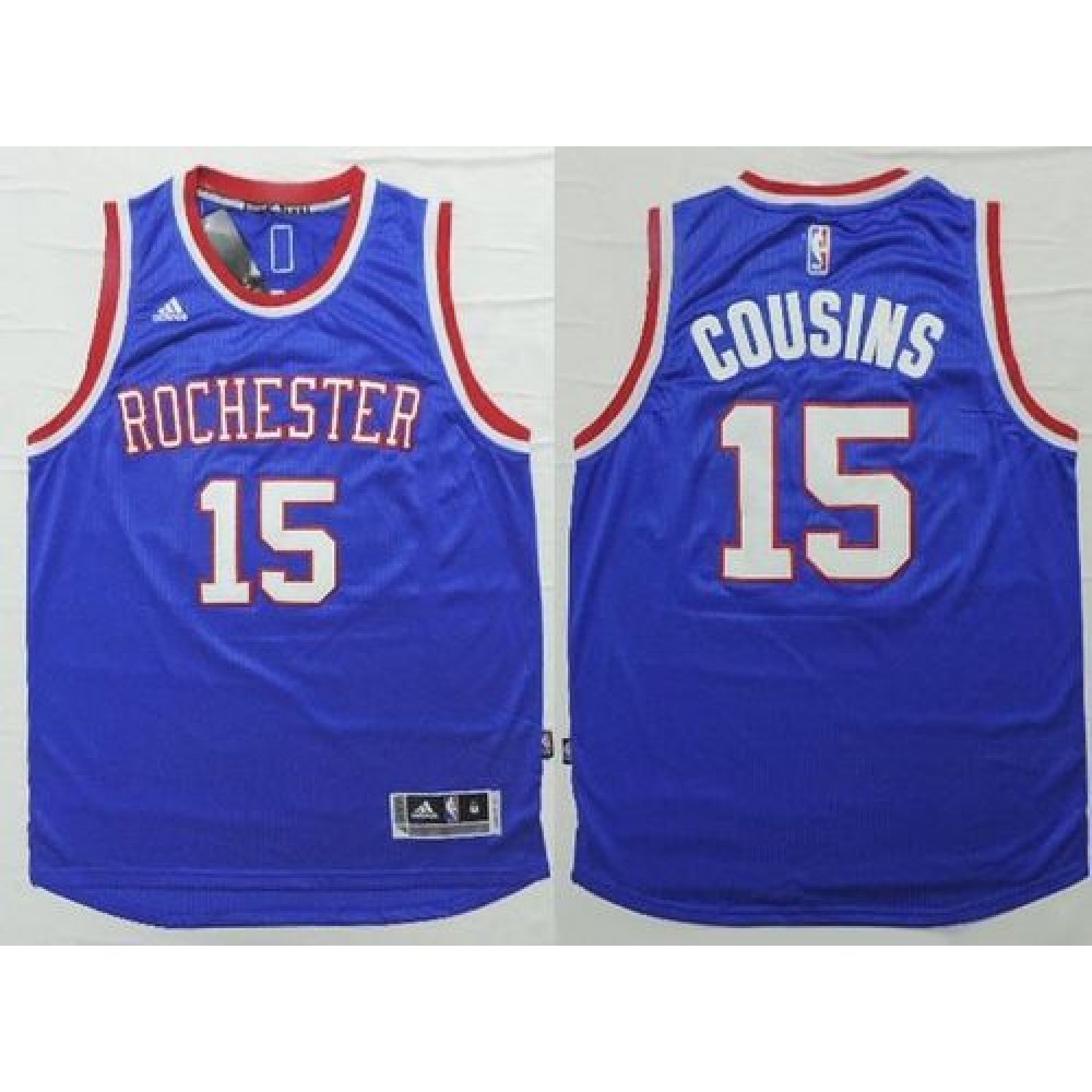 Kings #15 DeMarcus Cousins Light Blue 2014-15 Hardwood Classics Stitched NBA Jersey