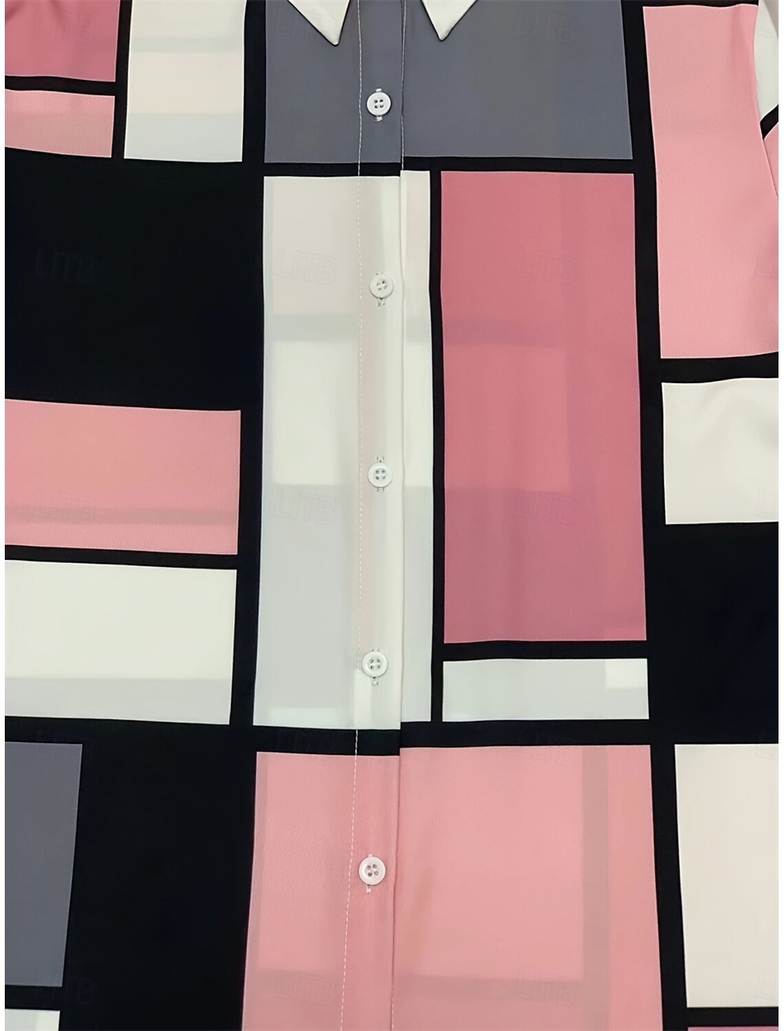 Women's Shirt Casual Plaid Regular Tops Long Sleeve Shirt Collar Buttons Print Regular Fit Work Daily Spring Fall Winter