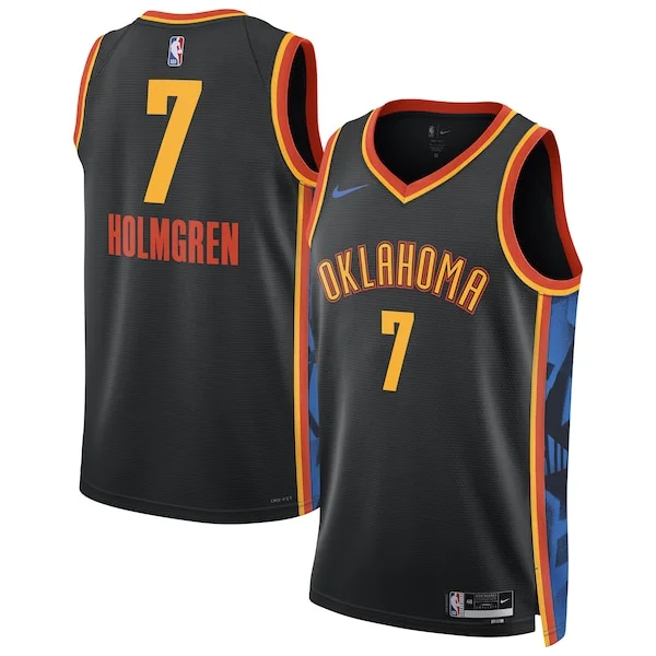 Chet Holmgren OKC Swingman Jersey - stylish Basketball - Black