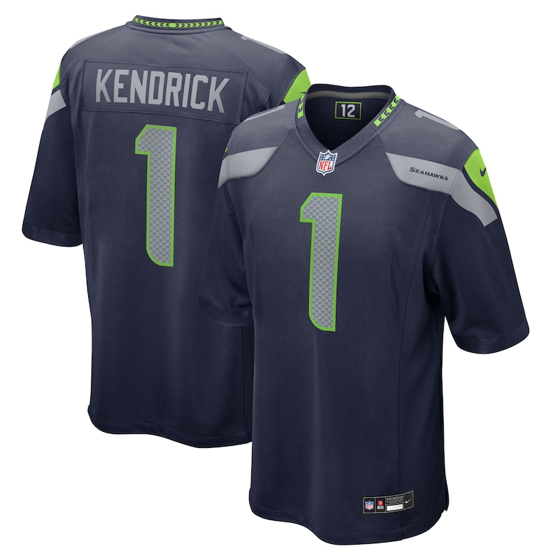 None Derion Kendrick SEA Seahawks Powerful Durable Jersey Game Day Wea