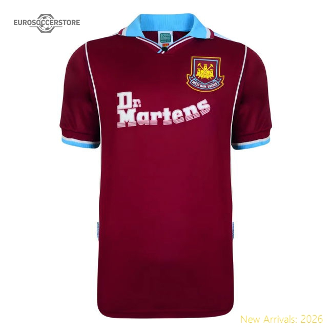 Score Draw West Ham United 2000 Retro Football Shirt - Match Day Jersey