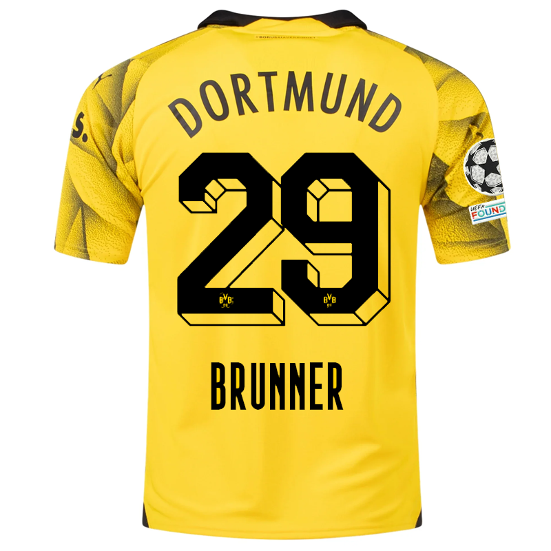 Borussia Dortmund Brunner 2023-2024 UCL Third Jersey – Authentic Shirt