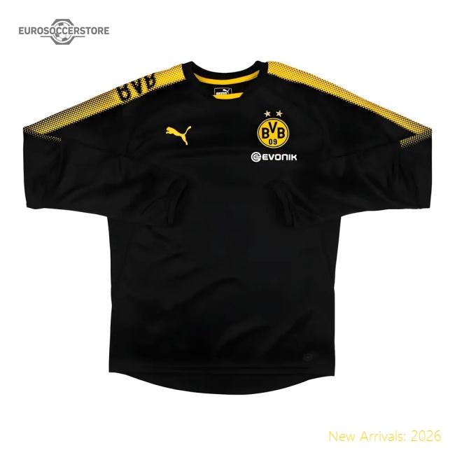 Official Borussia Dortmund 2017-18 Puma Long Sleeve Training Top (M) (Very