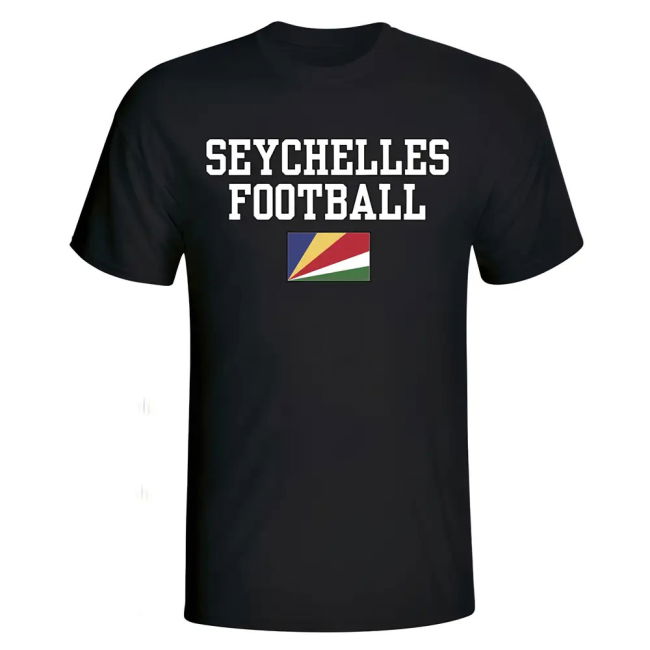 Top-Tier Pro-Grade Seychelles Football T-Shirt - Black