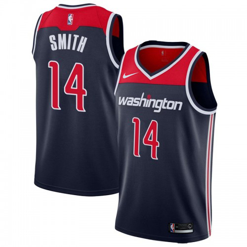 Wizards #14 Ish Smith Performance 2024 Statement NBA Jersey - Blue