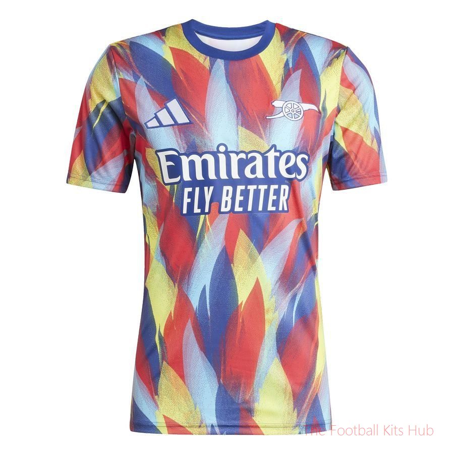Arsenal Training T-Shirt Pre Match - Victory Blue/Pure Ruby/Bright Yellow