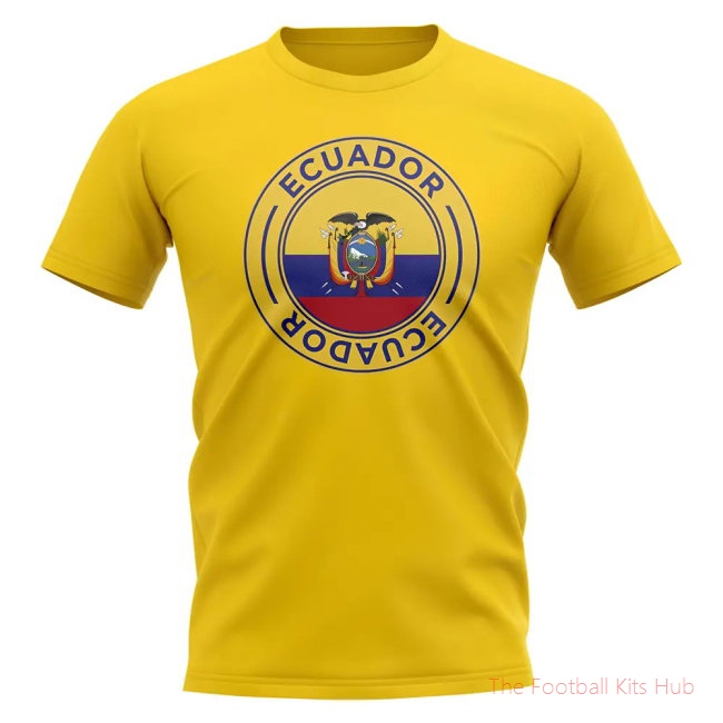 Ecuador Football Badge T-Shirt (Yellow)