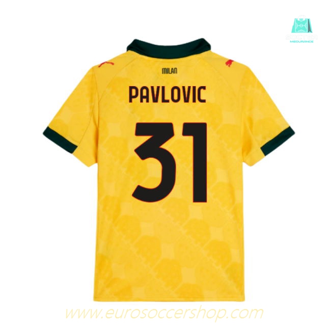 2025-2026 AC Milan Third Shirt (Kids) (Pavlovic 31)