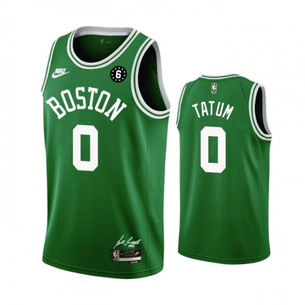 Jayson Tatum0 Boston Celtics Green Jersey - - NBA Collection