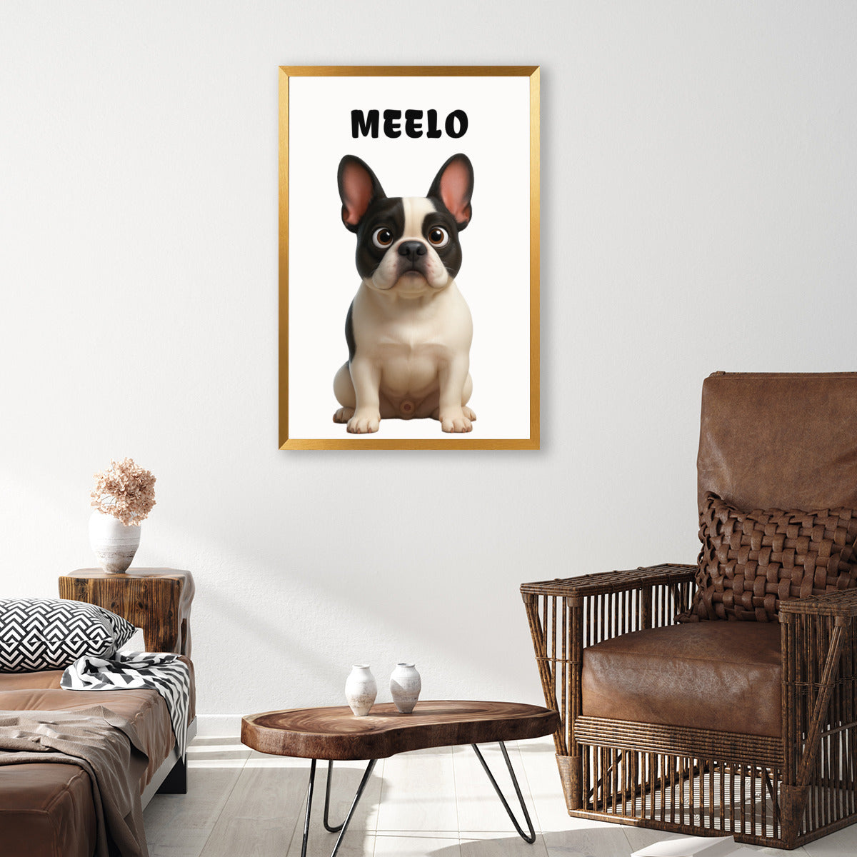 Comfortable Reggie - Personalized Vertical Framed Poster • Wall Decor...