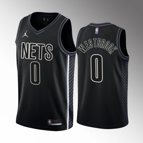Nike Nets Black Russell Westbrook #0 Jersey - Economical Game Day Wear