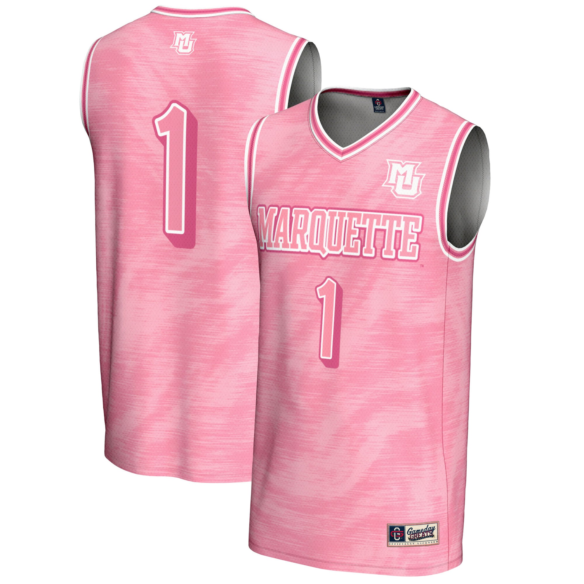 [NJP] Marquette Golden Eagles GameDay Greats Youth Lightweight Basketball Jersey - Pink
