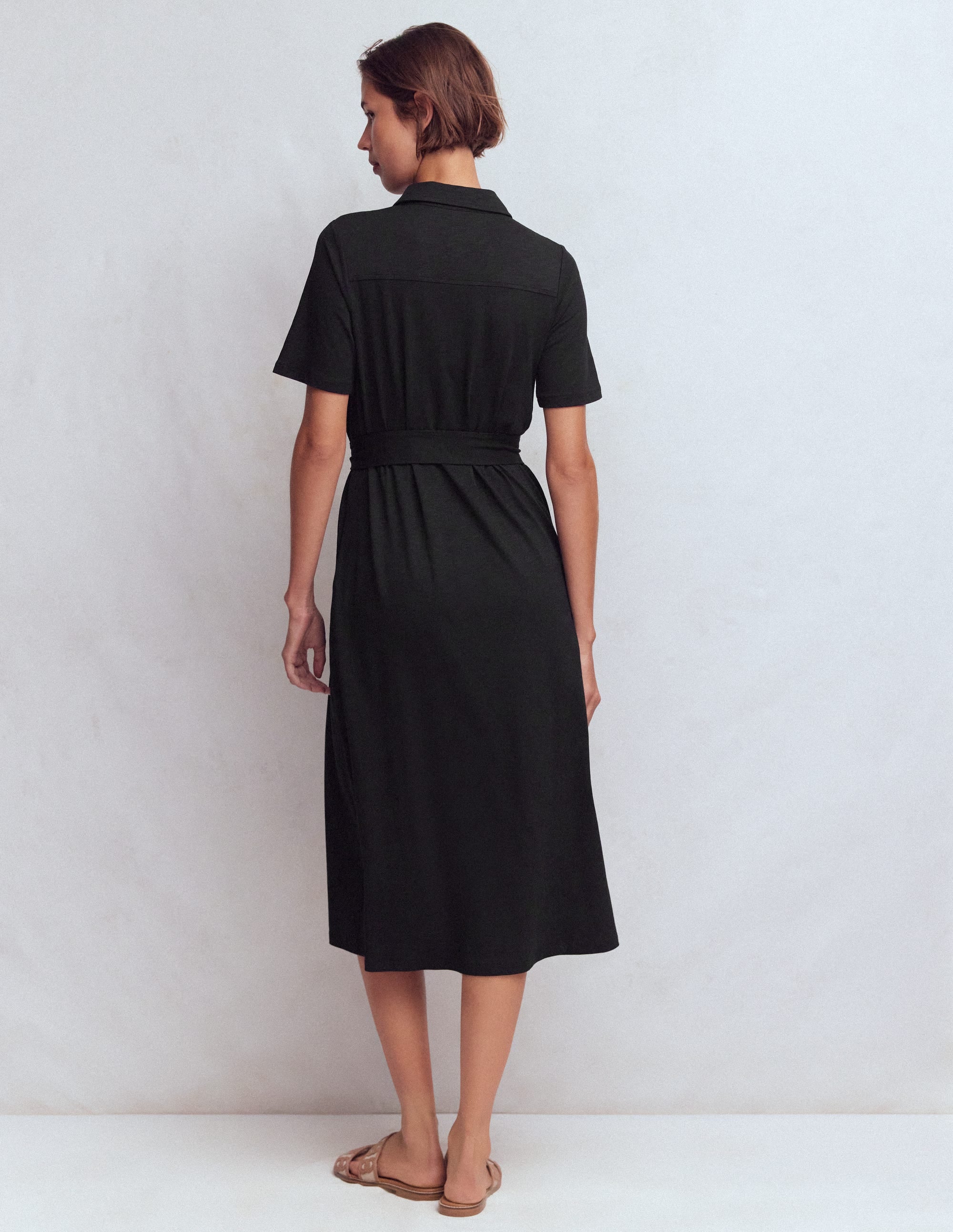Mavis Midi Jersey Shirt Dress