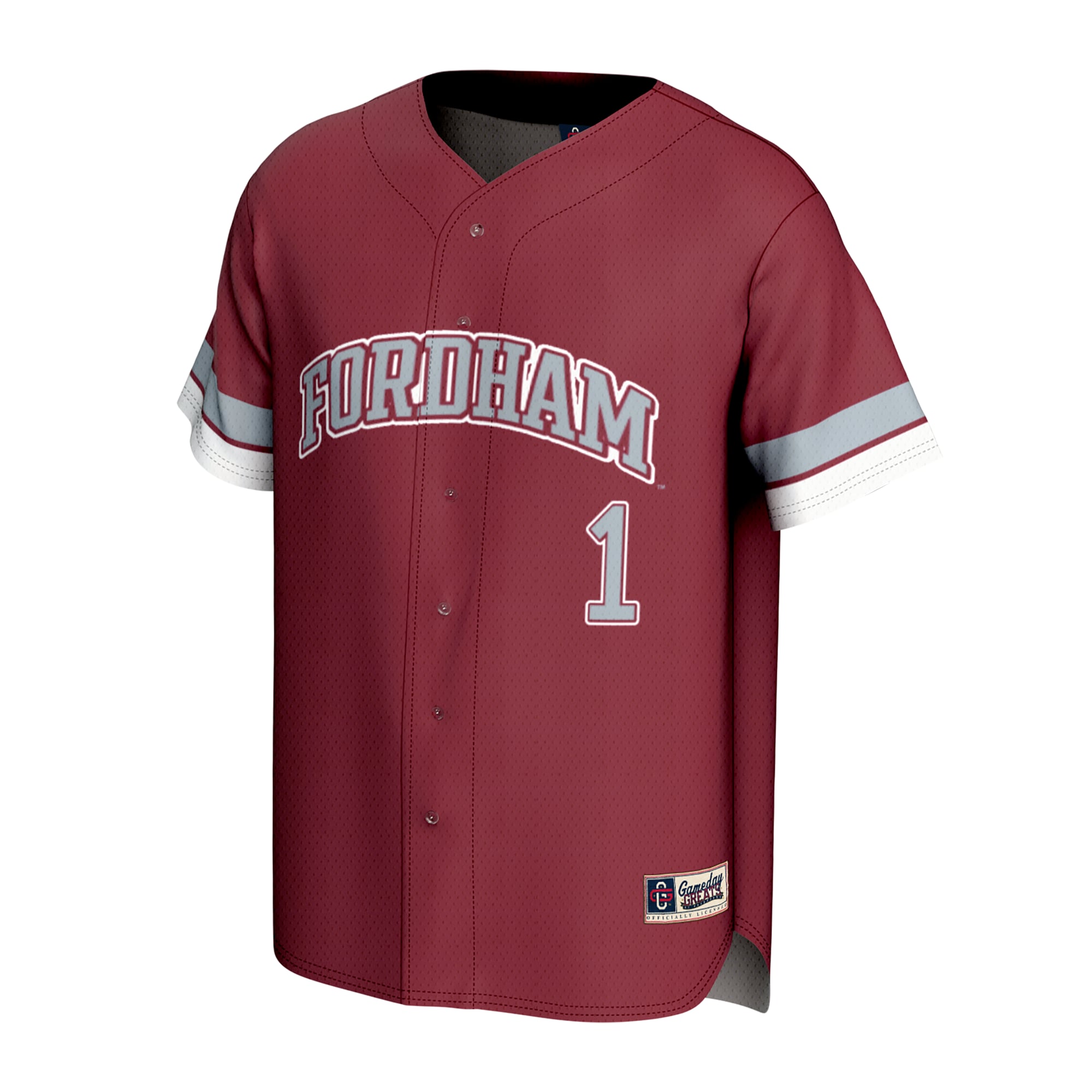 Fordham Rams GameDay Greats Unisex Lightweight Collegiate Baseball Fashion Jersey - Maroon