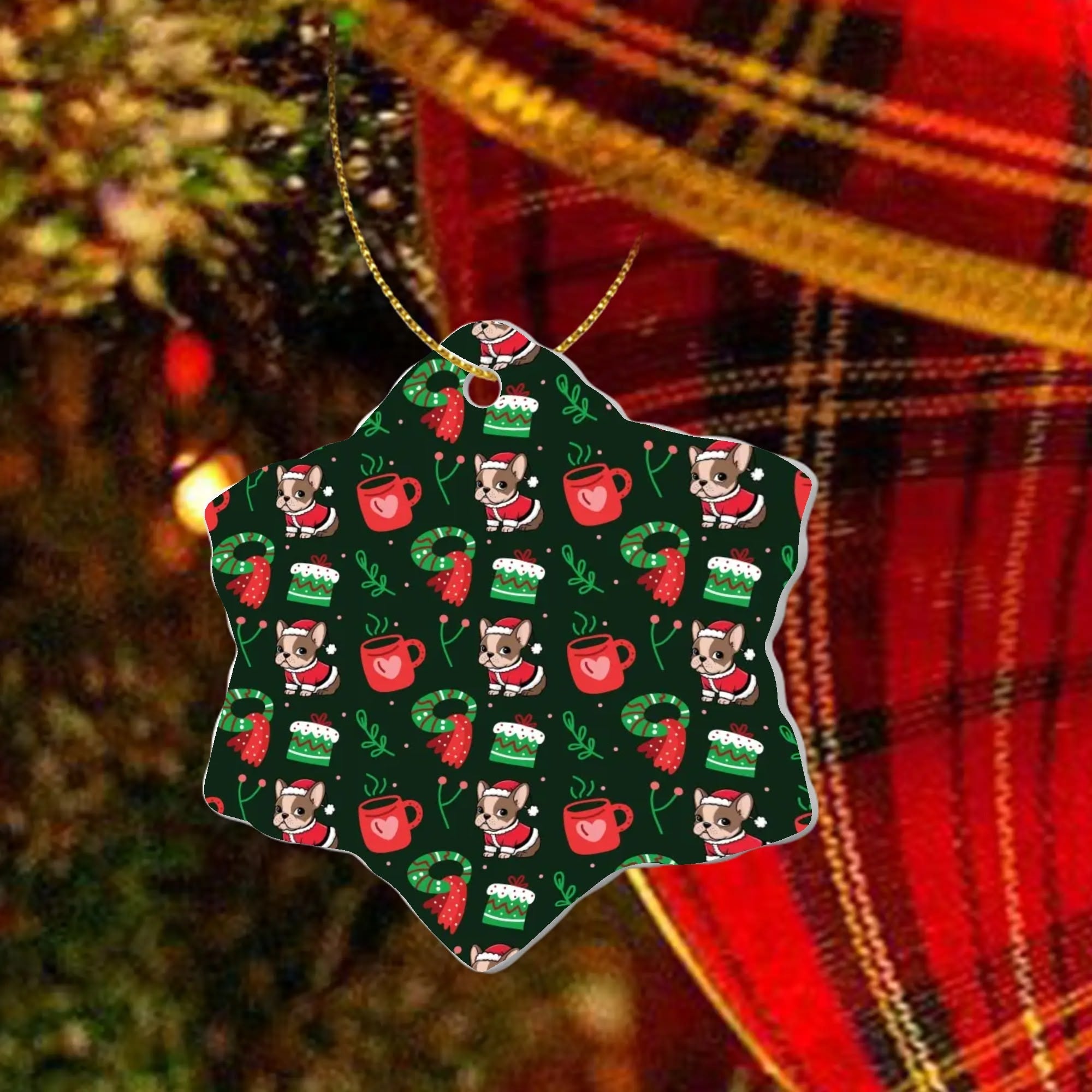 Minimal-Aesthetic Stella - Christmas Ornaments for Casual Outings