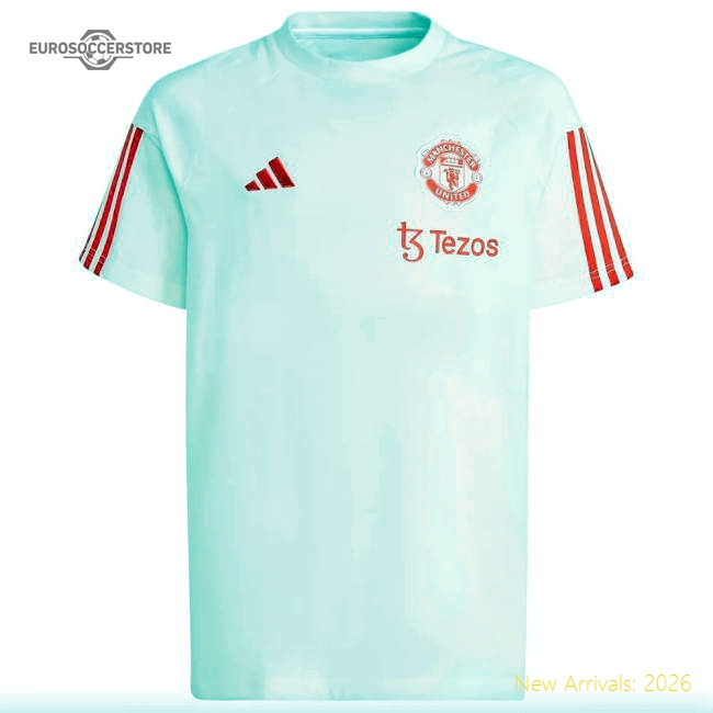 Authentic 2023-2024 Man Utd Training Tee (white) - Kids (ronaldo 7)
