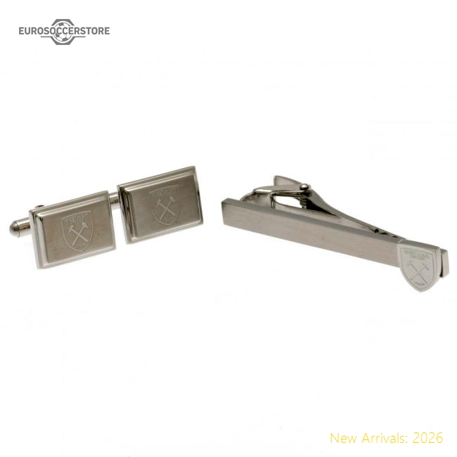West Ham United Fc Tie Slide & Cufflink Set Fan Edition