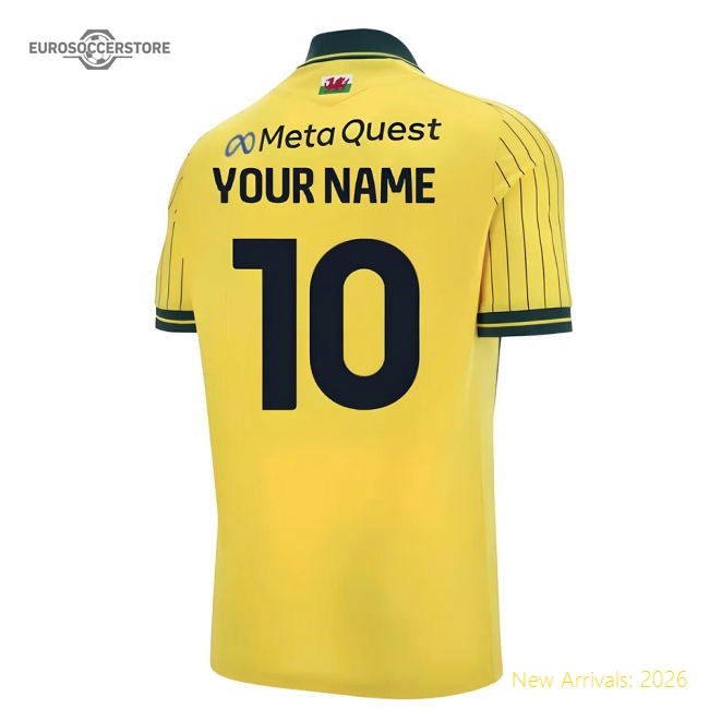 Official 2025-2026 Wrexham Away Shirt (kids) (your Name) - Premium