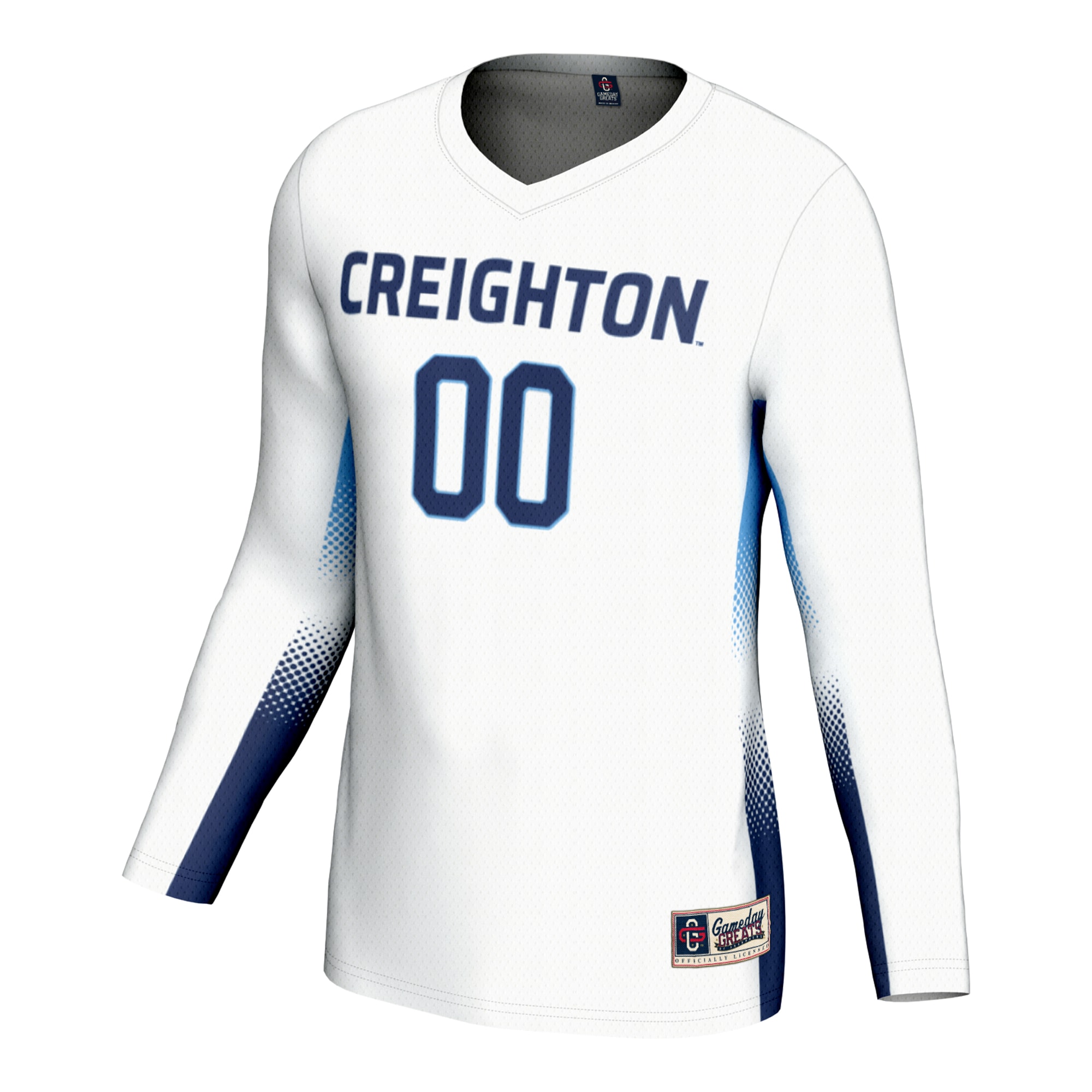 [DDG] Creighton Bluejays GameDay Greats Youth NIL Lightweight Volleyball Jersey - White