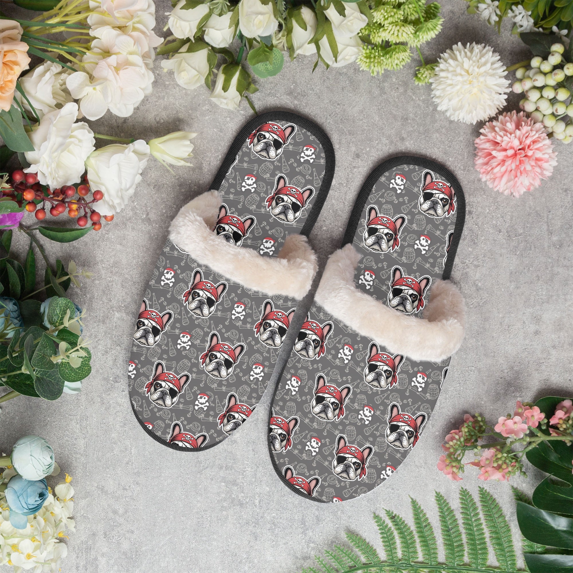 - Frenchie Lover Cozy Winter Slippers Casual Wear | Durable Build