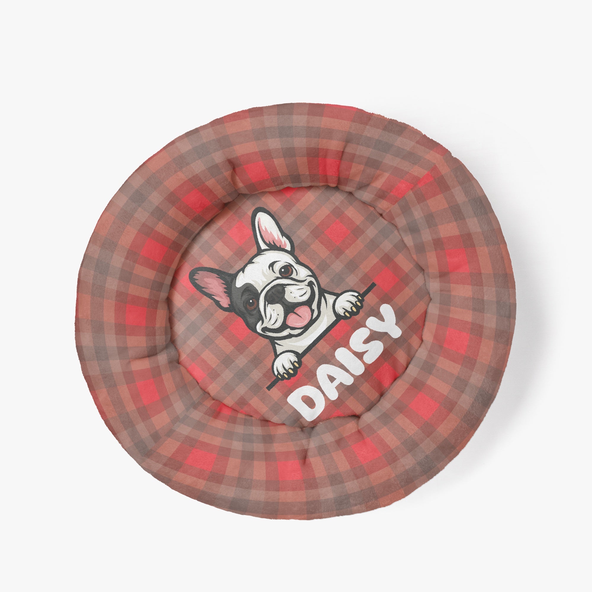 French Bulldog Daisy Custom Cloud Comfort Frenchie Bed | Personalized