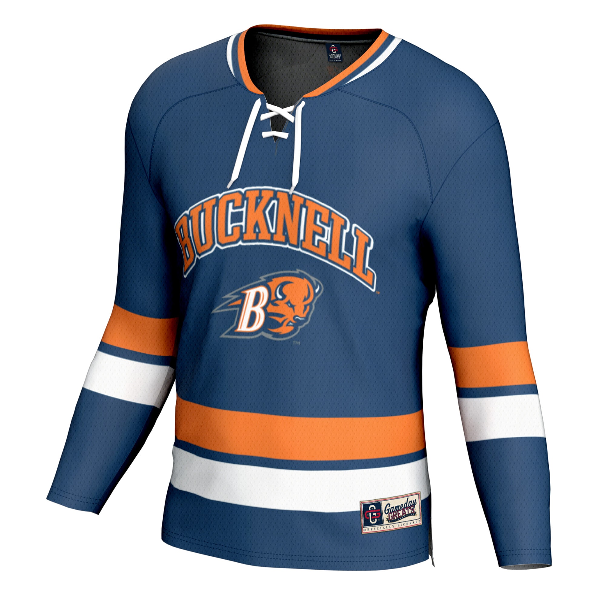 [DDG] Bucknell Bison GameDay Greats Youth Spirit Hockey Jersey - Blue