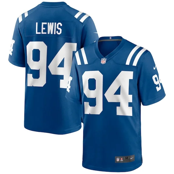 None Tyquan Lewis Game Jersey - Royal | NFL Player Jersey | NFL Footba