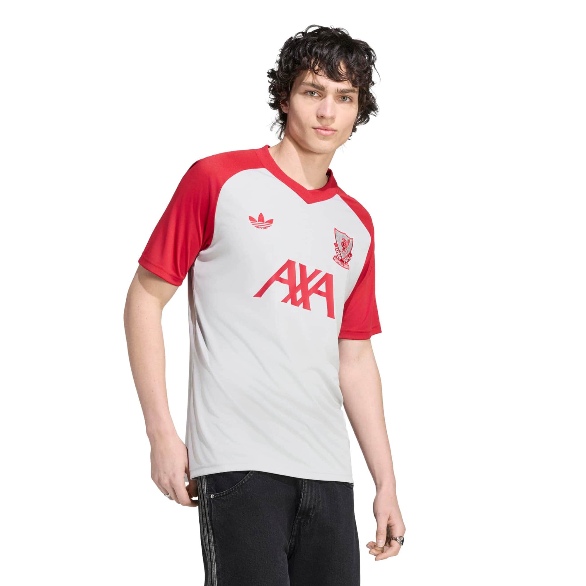 [LK] Liverpool 2026/27 Away Pre-Match Jersey Top - Gray/Red