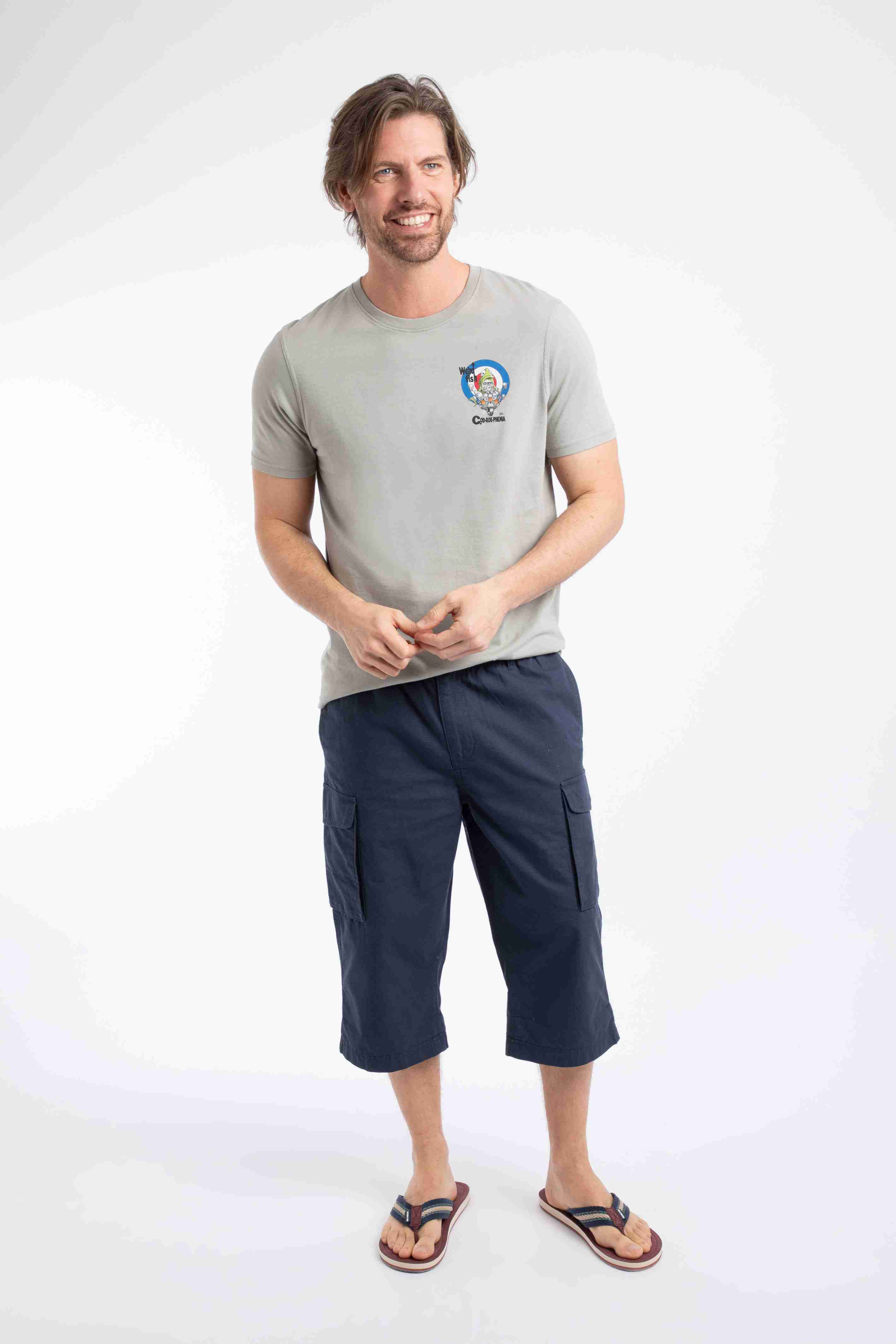 Summersville 3/4 Length Ripstop Cargo Shorts Navy