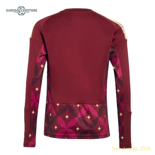 2026-2027 Italy Home Goalkeeper Shirt (Burgundy) - Kids