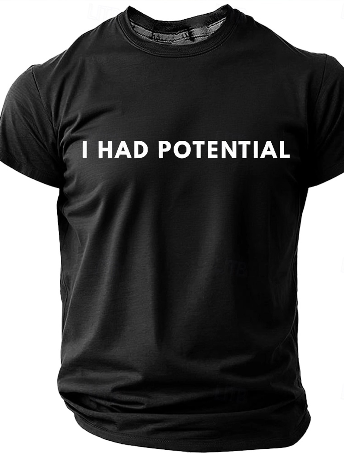 Men's I Had Potential Funny Sarcastic Quote Minimalist Meme T Shirt Graphic Regular Fit Gifted Child Burnout Humor Casual Daily Designer Clothing Apparel S M L XL XXL XXXL