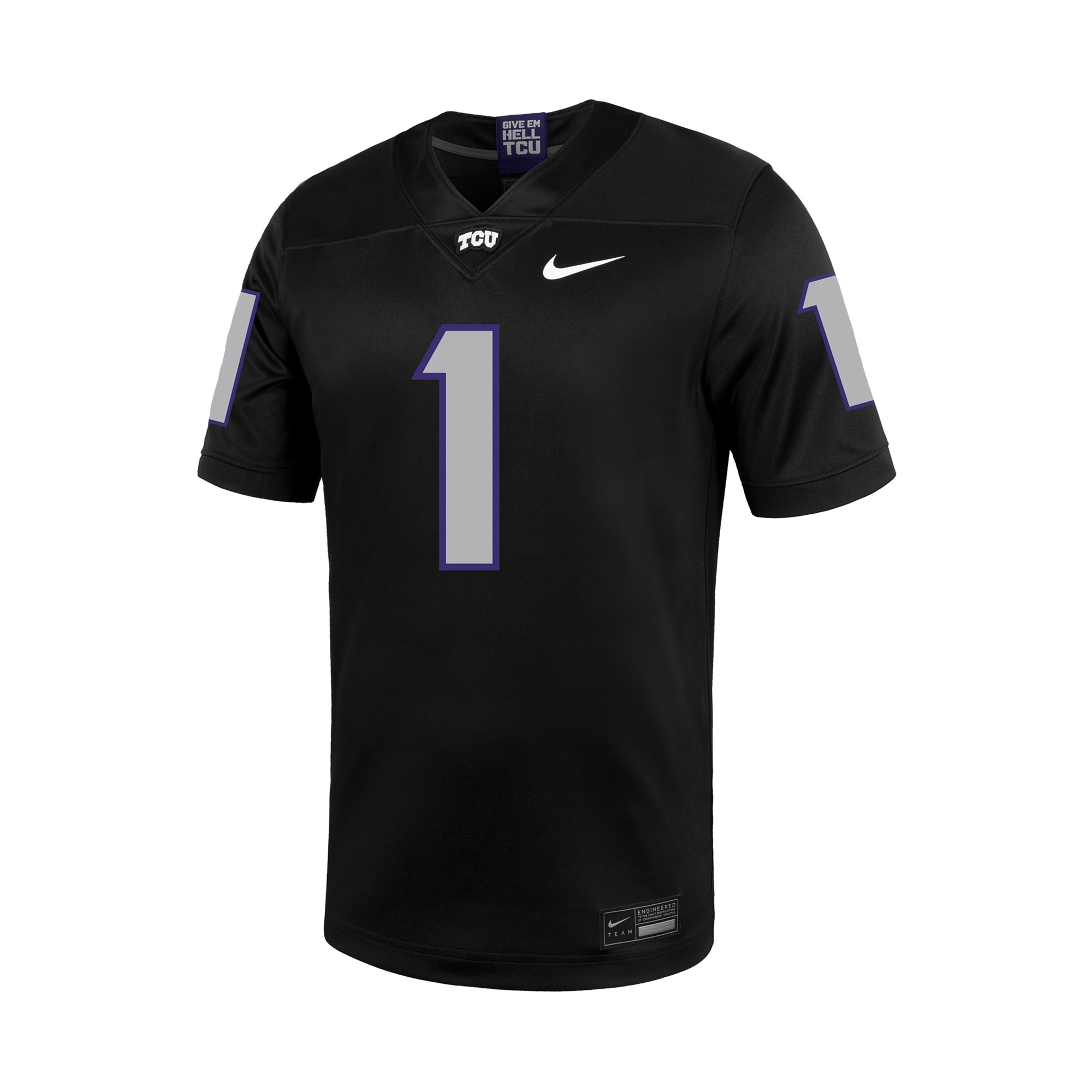 #1 TCU Horned Frogs Untouchable Football Jersey?�C Black