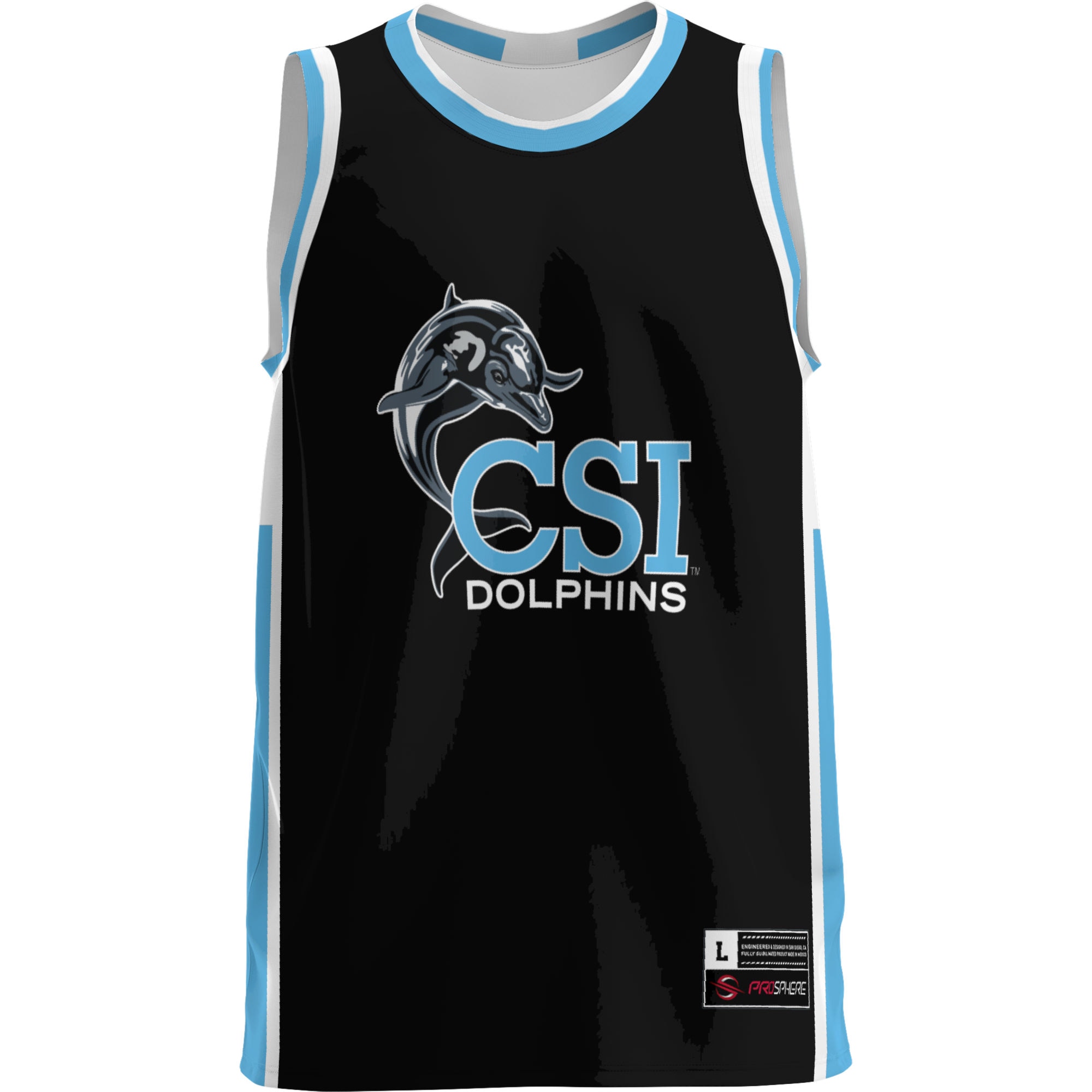 [DDG] CUNY College of Staten Island GameDay Greats Lightweight Basketball Jersey - Light Blue