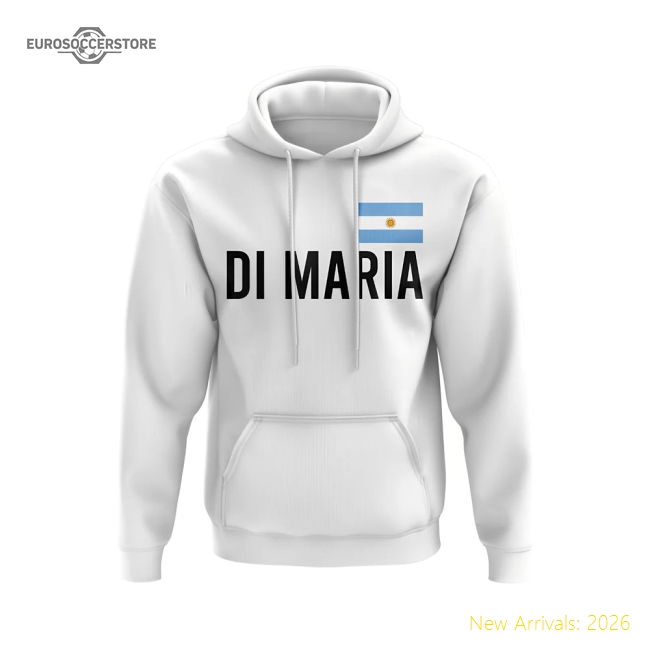 First-class Angel Di Maria South American Giants Name Hoody (white)