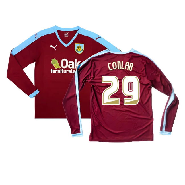Fervent Burnley Long Sleeve Home Shirt Excellent S Conlan #29 Pro ...