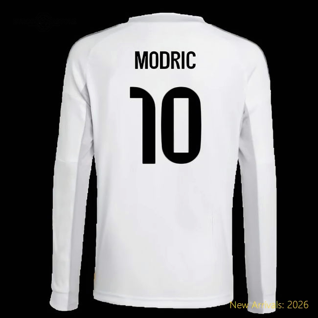 Comfortable Football Team Kids Jersey Modric 2025-2026 Climacool