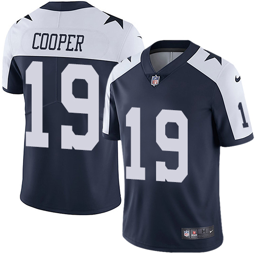 Official NFL Dallas Cowboys #19 Amari Cooper Navy Limited Jersey