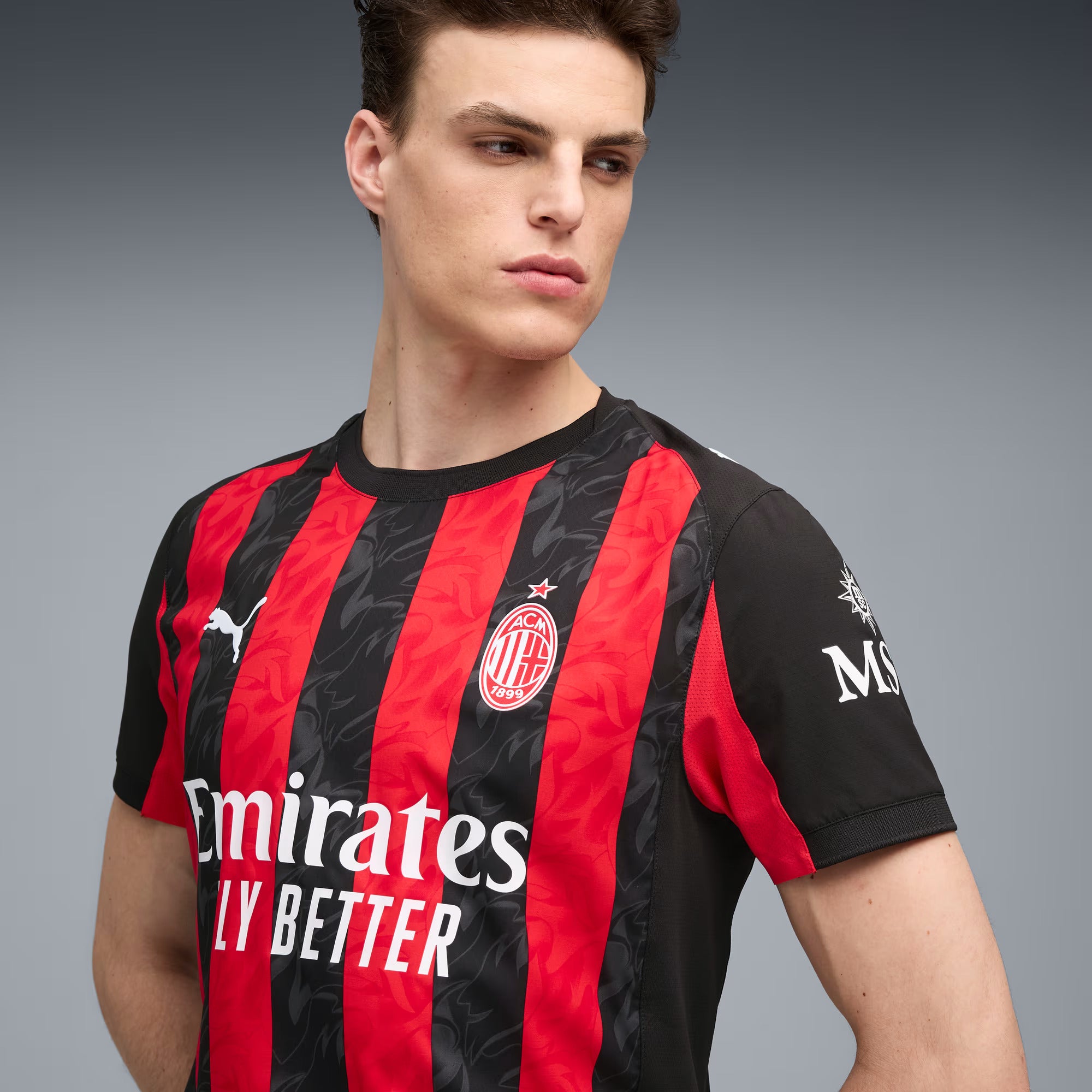 AC Milan A Patch 2025-2026 UCL Home Jersey – Authentic Shirt