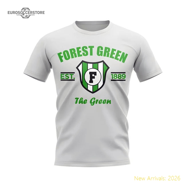 Superior Forest Green Established Football T-shirt (white)