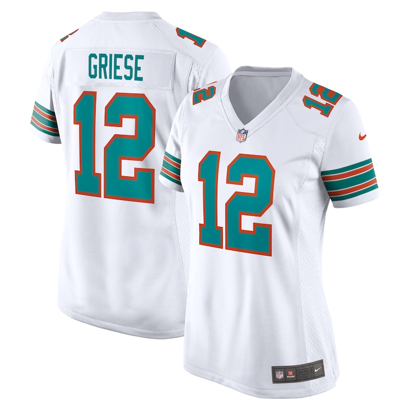 None Bob Griese MIA Dolphins Retro Pro-Level Jersey Game Day Wear