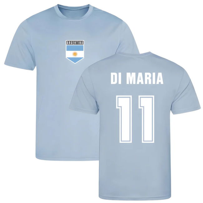 High Di Maria Argentina Training Jersey (Sky Blue) High