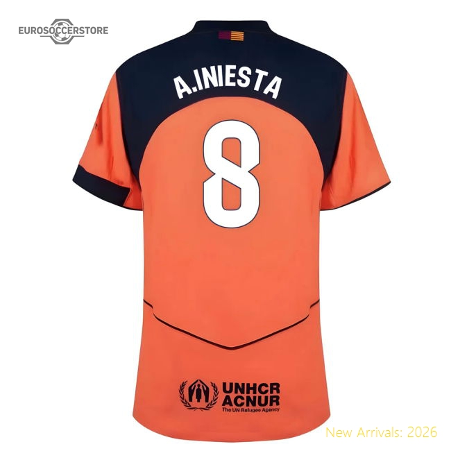 2025-2026 Barcelona Third Shirt (A.Iniesta 8) Fan Edition