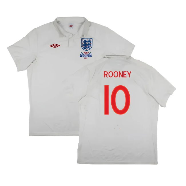 ROONEY 10 Match Quality England 2009-2010 Home Kit